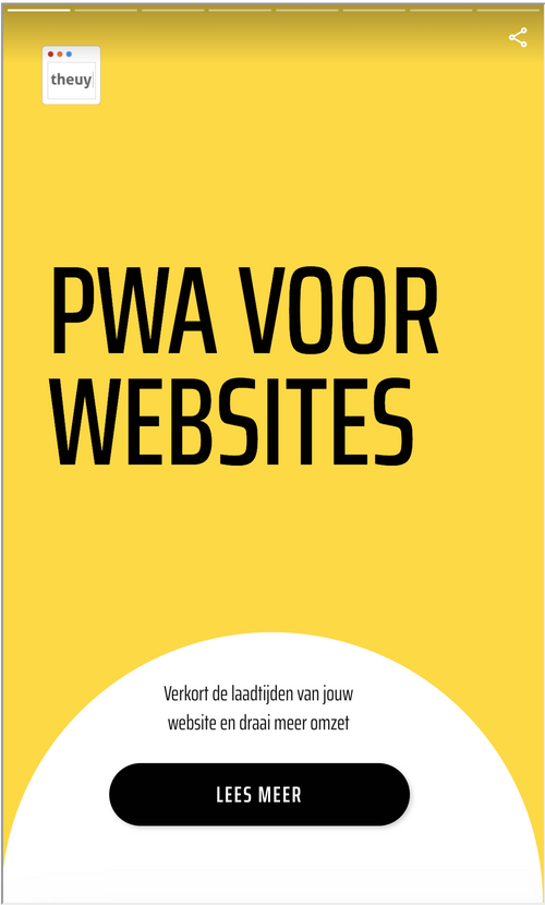 PWA voor websites